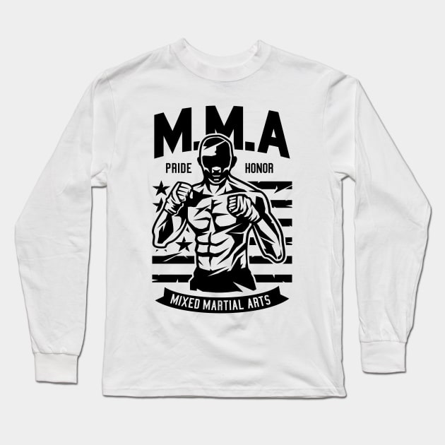 MMA Fighter Long Sleeve T-Shirt by CRD Branding